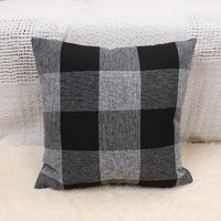 HKM-643091 Plaid Decorative Pillow Cover for Sofa - Modern Design, Multiple Sizes Available