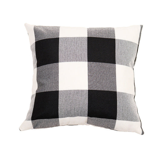 HKM-643091 Plaid Decorative Pillow Cover for Sofa - Modern Design, Multiple Sizes Available