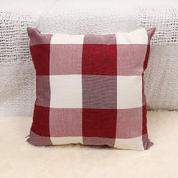 HKM-643091 Plaid Decorative Pillow Cover for Sofa - Modern Design, Multiple Sizes Available