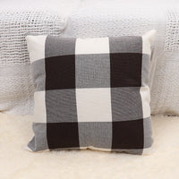 HKM-643091 Plaid Decorative Pillow Cover for Sofa - Modern Design, Multiple Sizes Available