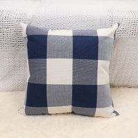 HKM-643091 Plaid Decorative Pillow Cover for Sofa - Modern Design, Multiple Sizes Available
