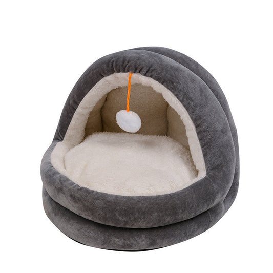 HKM-643155 Cozy Cloth Pet Nest with Shu Cotton Velvet and PP Cotton Filling - Available in Multiple Colors
