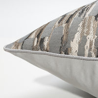 HKM-643347 Jacquard Stripe Pillowcase for Office and Home Use - Modern Polyester Cushion Cover