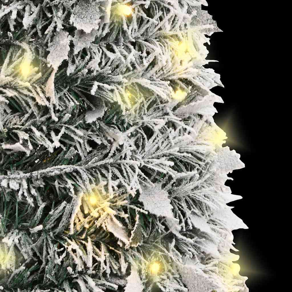 HKM-643603 Snow-Dusted Artificial Christmas Tree with 50 Warm White LEDs, 120 cm Height