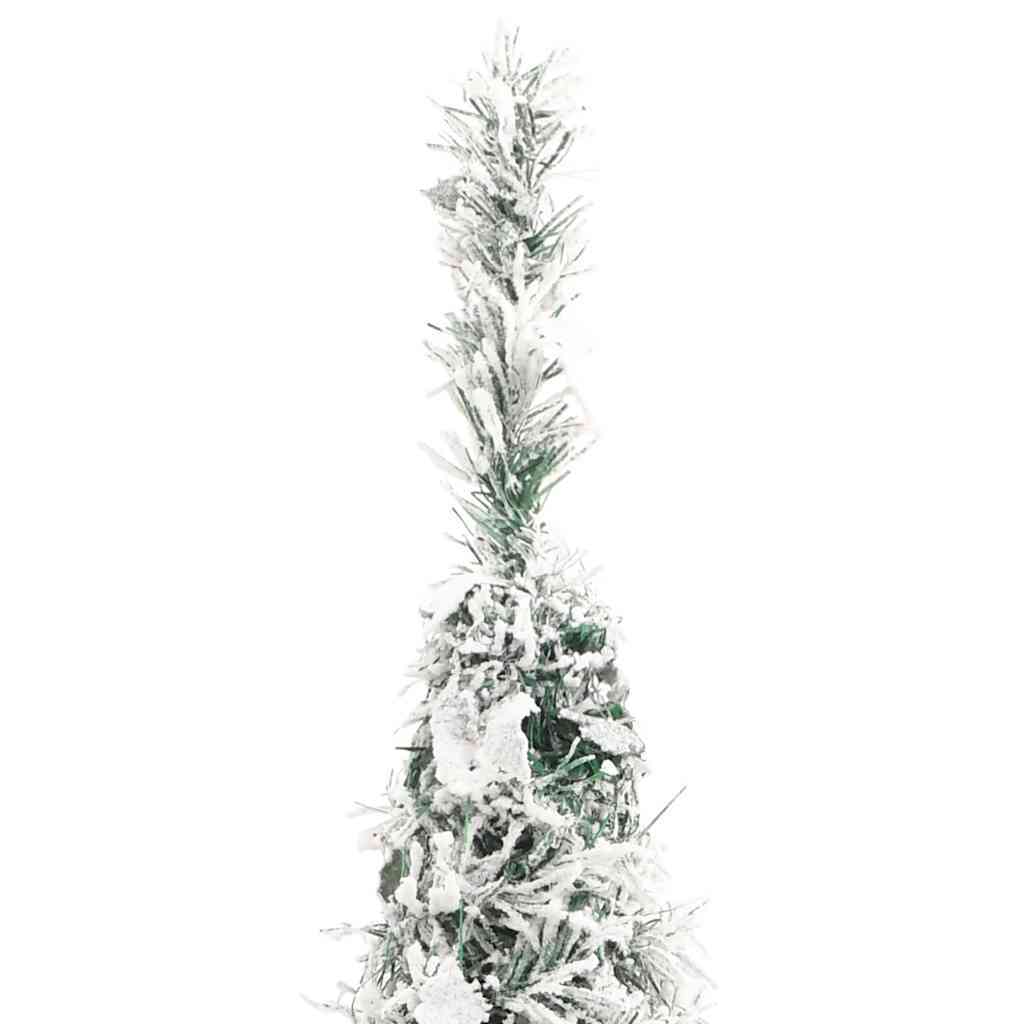 HKM-643603 Snow-Dusted Artificial Christmas Tree with 50 Warm White LEDs, 120 cm Height