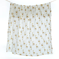 HKM-643795 Cotton Baby Blanket with Animal, Stripe, and Cartoon Patterns, Versatile Swaddling Cloth