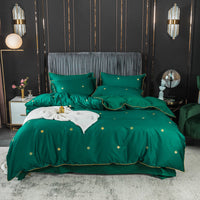 HKM-643795 Long-staple Cotton 4-Piece Double Bed Set for 1.8m Bed, Multiple Colors Available