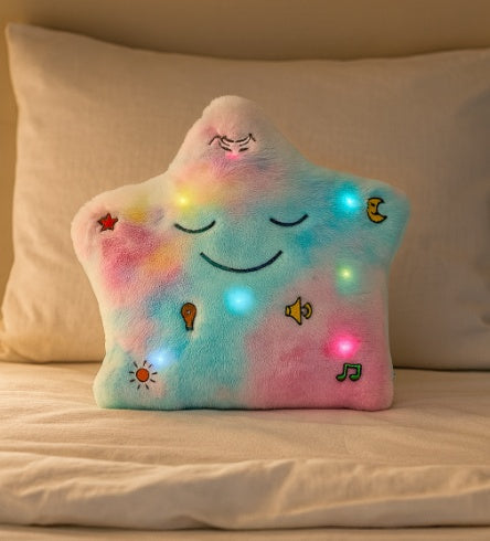 HKM-643923 Interactive Quran & Dua Pillow for Kids with LED Lights and Nasheeds