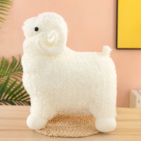 HKM-644051 Large Goat Plush Pillow - Soft Stuffed Animal Doll for Kids Ages 2 and Up, Kawaii Fluffy Toy 50cm