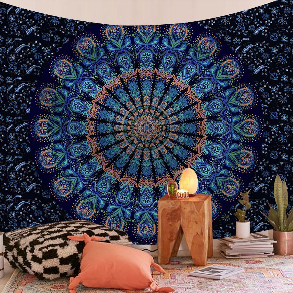HKM-644115 Rectangular Plush Tapestry for Wall Decoration in Living Room, Bedroom, Study, and More