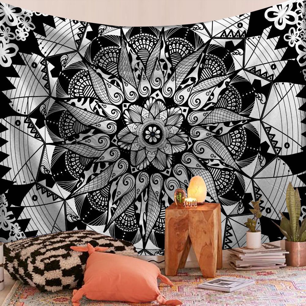 HKM-644115 Rectangular Plush Tapestry for Wall Decoration in Living Room, Bedroom, Study, and More