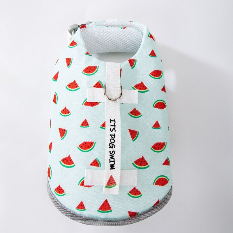 HKM-644563 Fruit Patterned Pet Apparel in Watermelon, Pineapple, and Cherry Designs