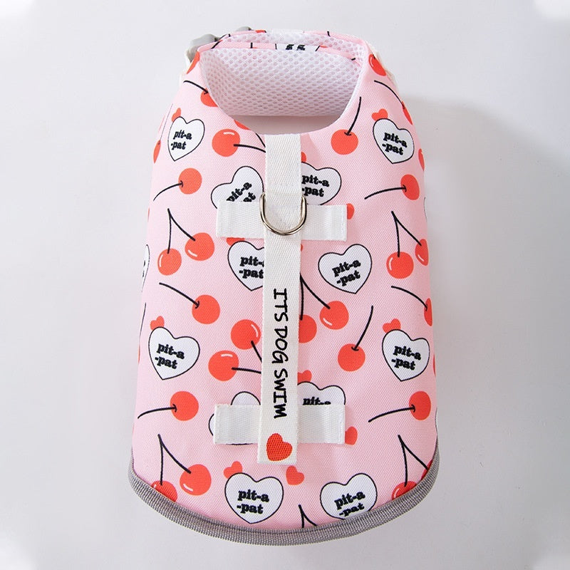 HKM-644563 Fruit Patterned Pet Apparel in Watermelon, Pineapple, and Cherry Designs