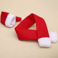 HKM-644563 Red Scarf and Hat Set for Christmas Celebrations, Non-Woven Fabric, 11x11cm
