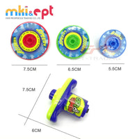 HKM-644755 3 Layer Kids Plastic Spinning Top Toy - ABS Material, Unisex, Ages 5-13