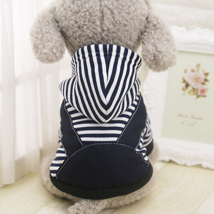 HKM-644755 Festive Apple-Themed Dog Costume for Small Pets - Cotton Vest Shirt