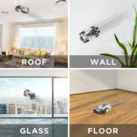 HKM-644947 Remote Control Wall-Climbing Stunt Car - 360° Rotating Drifting Vehicle for Indoor & Outdoor Fun