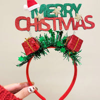 HKM-645395 Christmas Themed Headbands with Snowflakes and Antlers for Festive Celebration