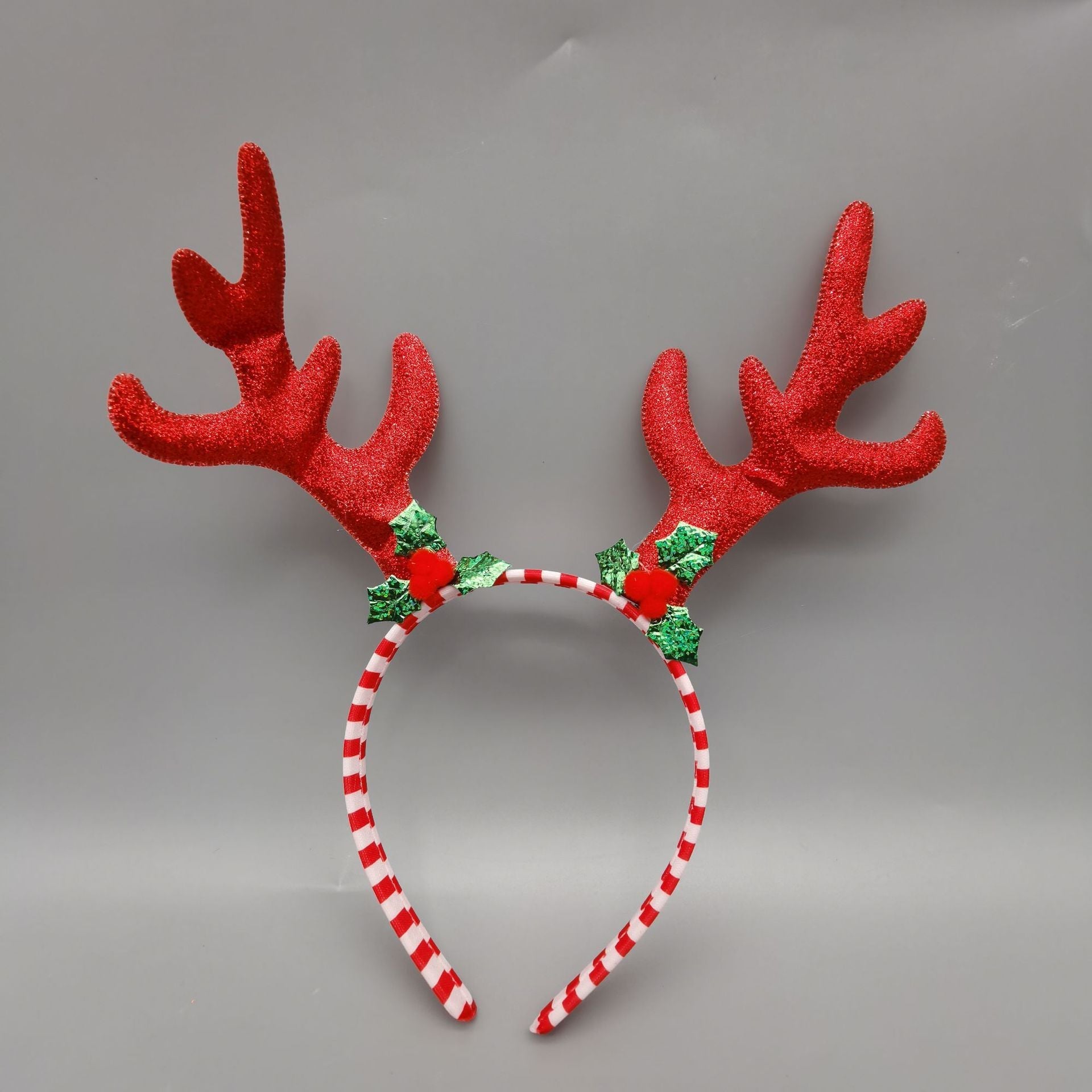 HKM-645395 Christmas Themed Headbands with Snowflakes and Antlers for Festive Celebration