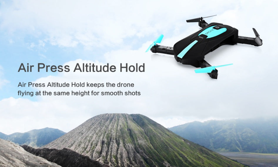 HKM-645459 Compact Foldable Drone with 720P WiFi Camera and Altitude Hold Function