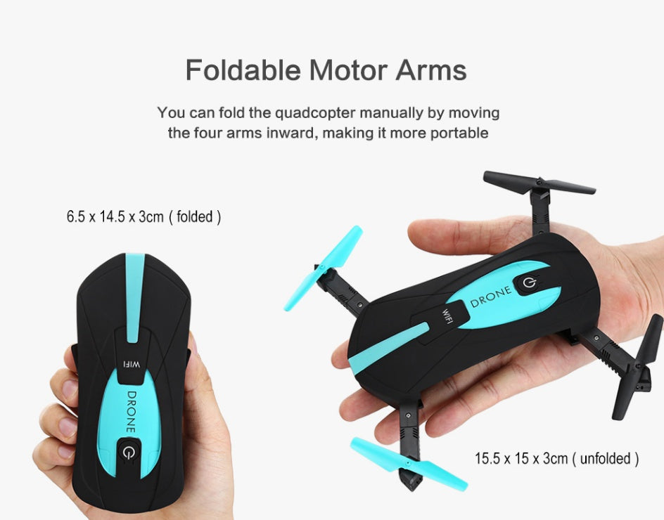 HKM-645459 Compact Foldable Drone with 720P WiFi Camera and Altitude Hold Function