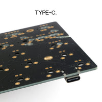 HKM-645459 USB Wired PCD Keyboard PCB Board - JK60 Model with Multimedia Function and Ergonomic Support