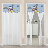 HKM-645651 Non Perforated Magic Tape Double-layer Blackout Curtain - Polyester, Multiple Sizes and Designs Available