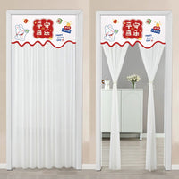 HKM-645651 Non Perforated Magic Tape Double-layer Blackout Curtain - Polyester, Multiple Sizes and Designs Available