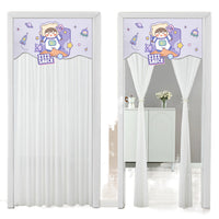 HKM-645651 Non Perforated Magic Tape Double-layer Blackout Curtain - Polyester, Multiple Sizes and Designs Available