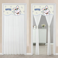 HKM-645651 Non Perforated Magic Tape Double-layer Blackout Curtain - Polyester, Multiple Sizes and Designs Available