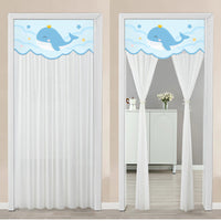 HKM-645651 Non Perforated Magic Tape Double-layer Blackout Curtain - Polyester, Multiple Sizes and Designs Available