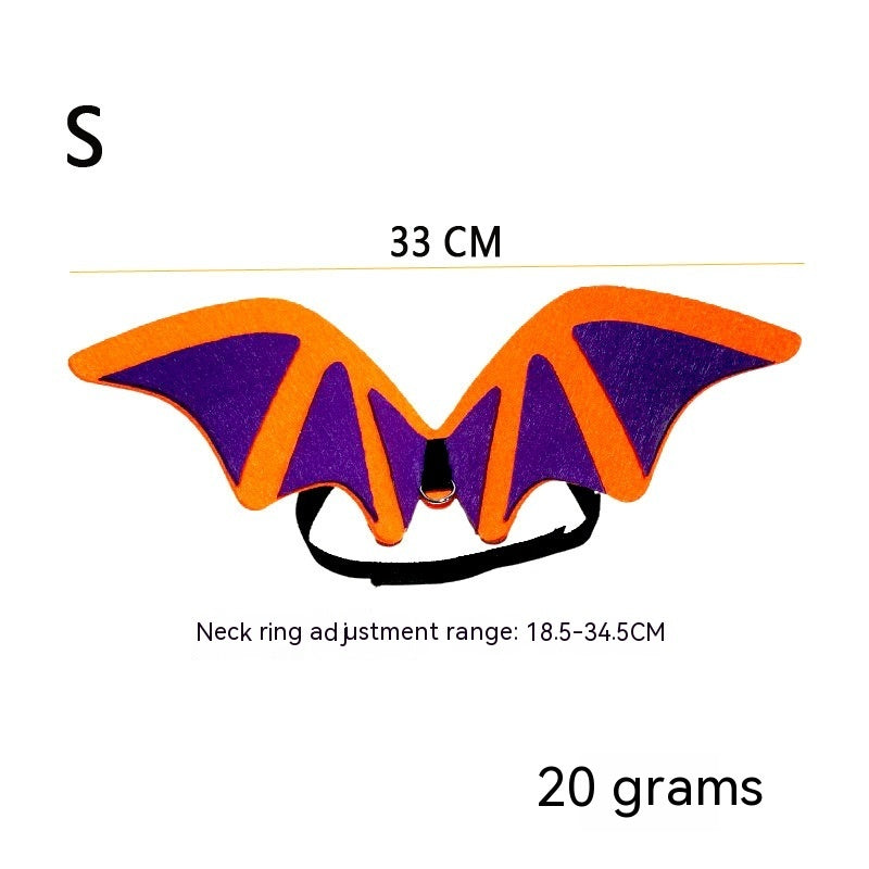 HKM-645779 Pet Halloween Costume Set with Bat Wings, Hat, and Bow Tie Accessories