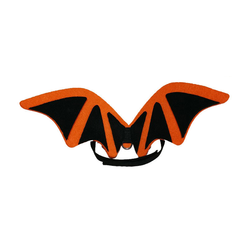 HKM-645779 Pet Halloween Costume Set with Bat Wings, Hat, and Bow Tie Accessories