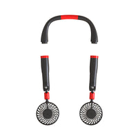 HKM-645779 Rechargeable Mini Desk Fan with Hand-Held and Hanging Neck Features, 2 Adjustable Speeds, Portable Design