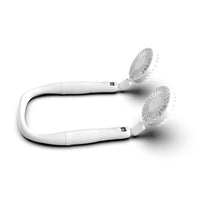 HKM-645779 Rechargeable Mini Desk Fan with Hand-Held and Hanging Neck Features, 2 Adjustable Speeds, Portable Design