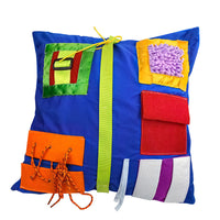 HKM-645779 Sensory Memory Pillow for Dementia Patients - Red, Green, Blue, 45cm Polyester Rehabilitation Aid