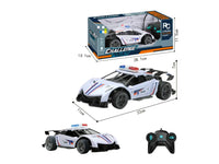 HKM-646099 1/16 Scale Remote Control Police Car - Electric Drift Stunt Toy for Indoor and Outdoor Fun