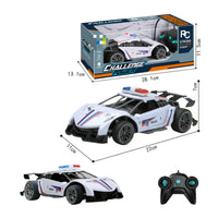 HKM-646099 1/16 Scale Remote Control Police Car - Electric Drift Stunt Toy for Indoor and Outdoor Fun