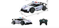 HKM-646099 1/16 Scale Remote Control Police Car - Electric Drift Stunt Toy for Indoor and Outdoor Fun