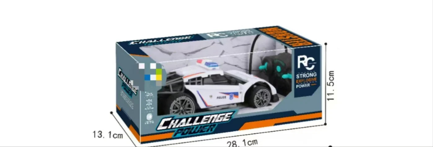 HKM-646099 1/16 Scale Remote Control Police Car - Electric Drift Stunt Toy for Indoor and Outdoor Fun