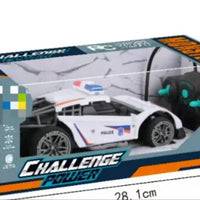 HKM-646099 1/16 Scale Remote Control Police Car - Electric Drift Stunt Toy for Indoor and Outdoor Fun