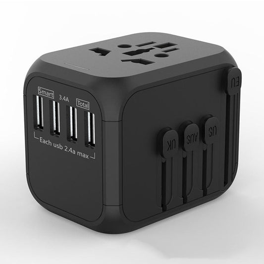 HKM-646291 6-Hole Conversion Plug with PC Shell and Phosphor Copper Conductor, Rated 5A and 100-250V