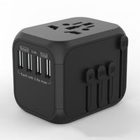 HKM-646291 6-Hole Conversion Plug with PC Shell and Phosphor Copper Conductor, Rated 5A and 100-250V