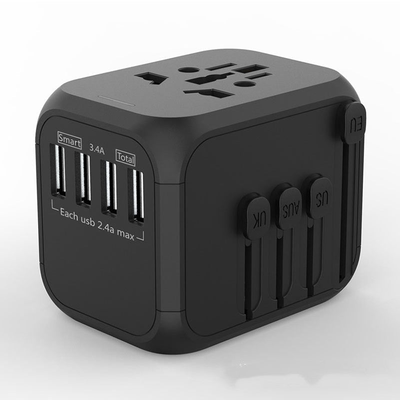 HKM-646291 6-Hole Conversion Plug with PC Shell and Phosphor Copper Conductor, Rated 5A and 100-250V