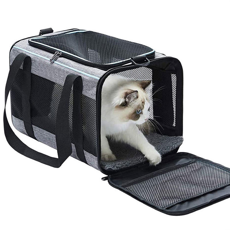 HKM-646291 Portable Oxford Pet Carrier for Dogs and Cats - Solid Color Options Available