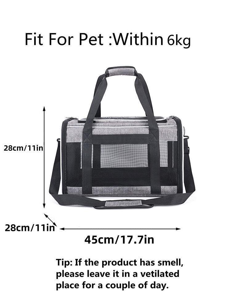 HKM-646291 Portable Oxford Pet Carrier for Dogs and Cats - Solid Color Options Available