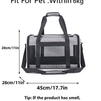 HKM-646291 Portable Oxford Pet Carrier for Dogs and Cats - Solid Color Options Available