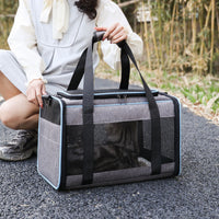 HKM-646291 Portable Oxford Pet Carrier for Dogs and Cats - Solid Color Options Available