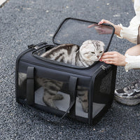 HKM-646291 Portable Oxford Pet Carrier for Dogs and Cats - Solid Color Options Available