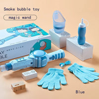 HKM-646355 Electric Automatic Bubble Wand Toy for Kids - Fun Outdoor Soap Blower for Parties and Gardens